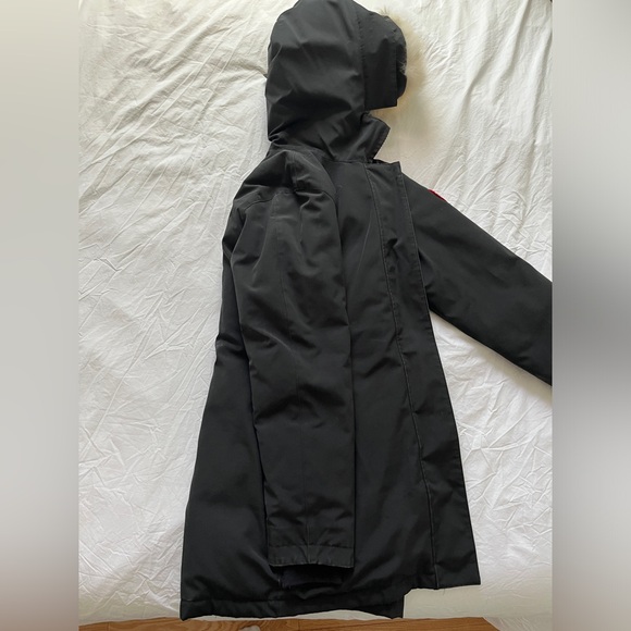 Black, Size Small, Canada Goose Victoria Parka With Hood - Picture 6 of 14